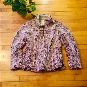 Sherpa half zip sweater